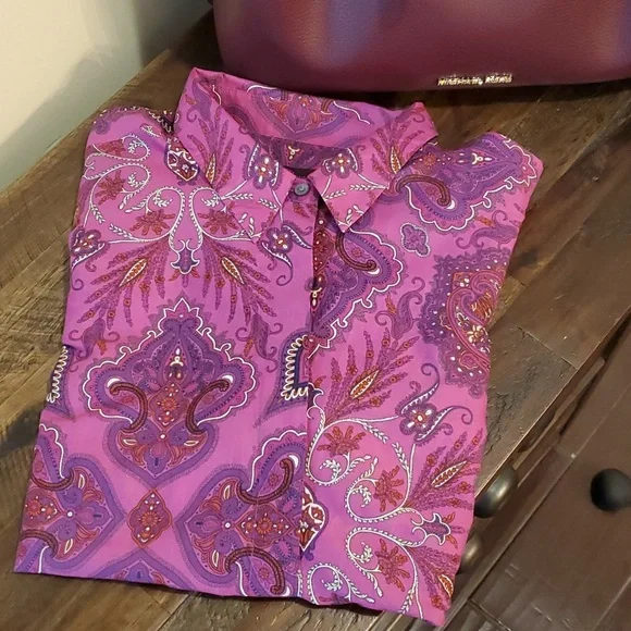 J Crew Re-Imagined Liberty Fabric Paisley Puff Sleeve Shirt - Picture 11 of 13